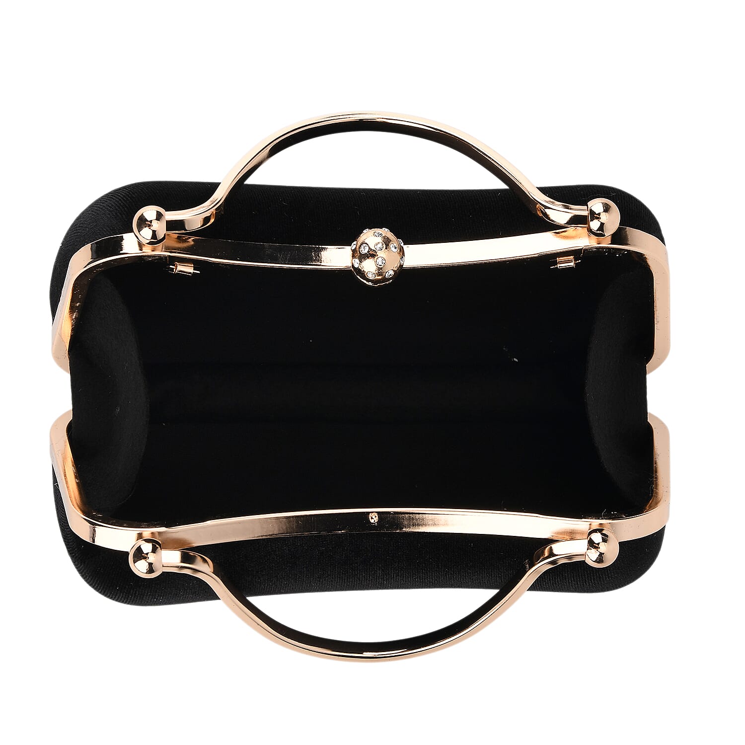 La Marey Black Modern Clutch Bag with Shoulder Chain Strap