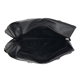 La Marey Black Duffle Travel Bag with Shoulder Strap