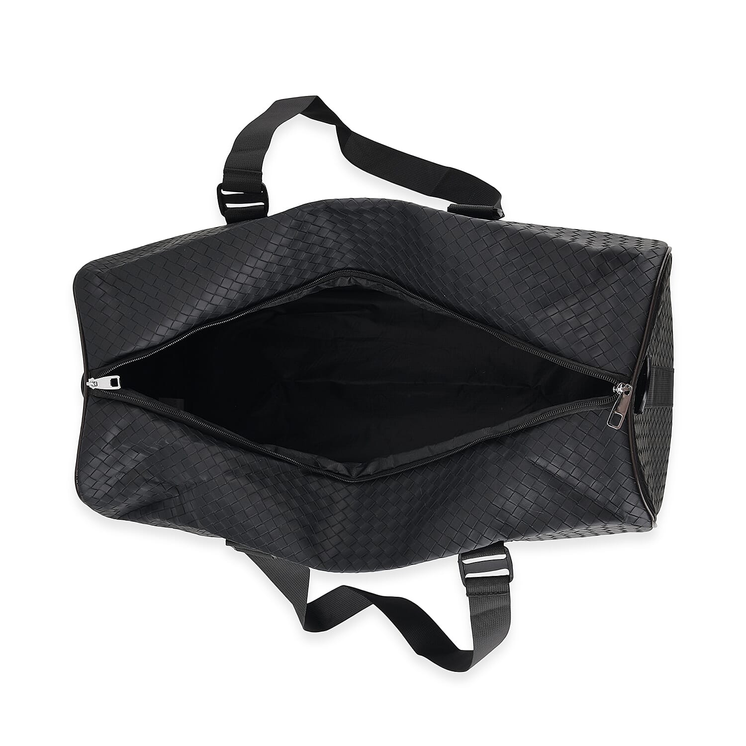 La Marey Black Duffle Travel Bag with Shoulder Strap
