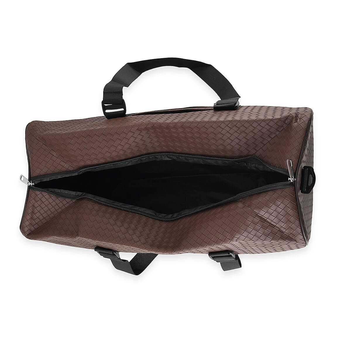 La Marey Brown Duffle Travel Bag with Shoulder Strap image number 2