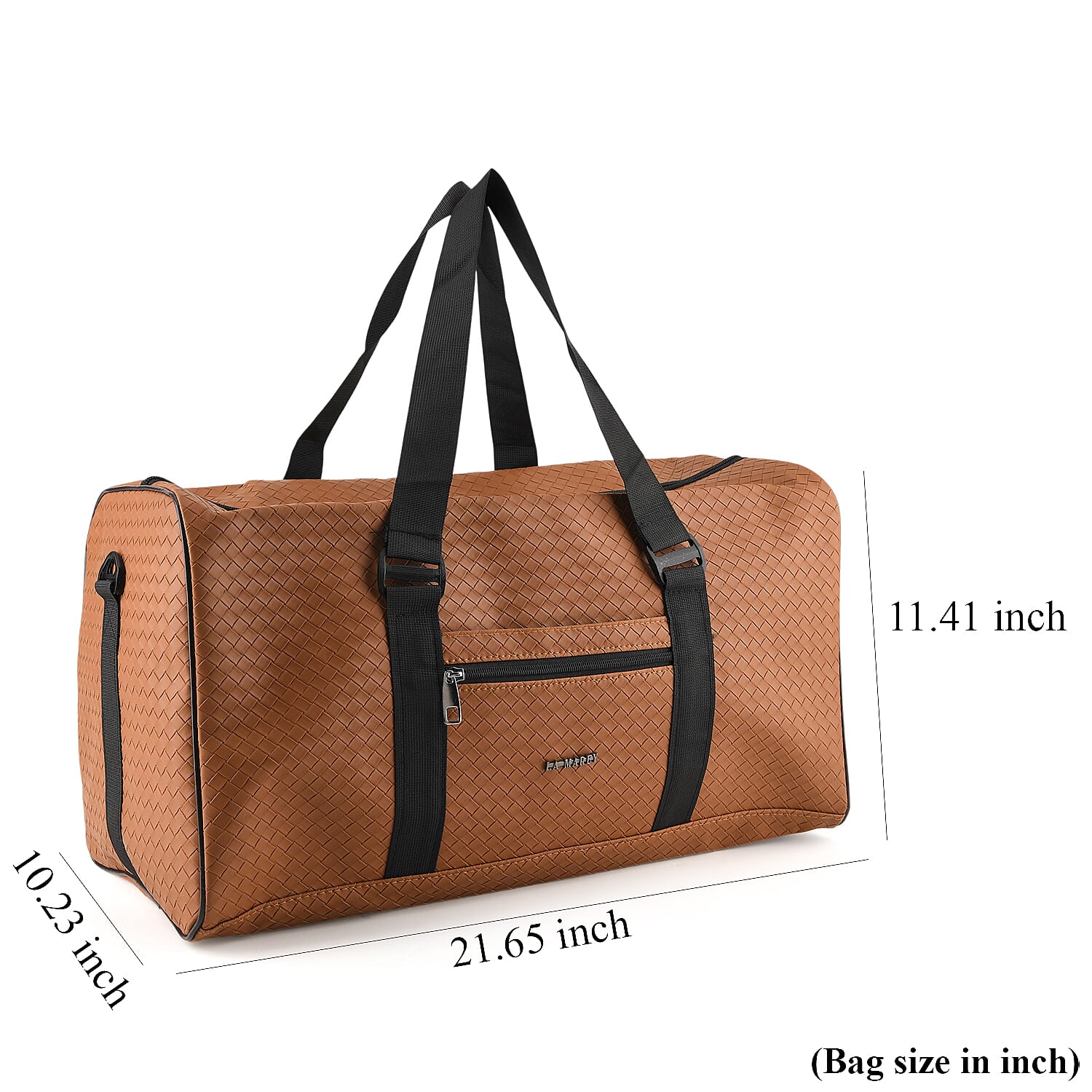 La Marey Tan Duffle Travel Bag with Shoulder Strap