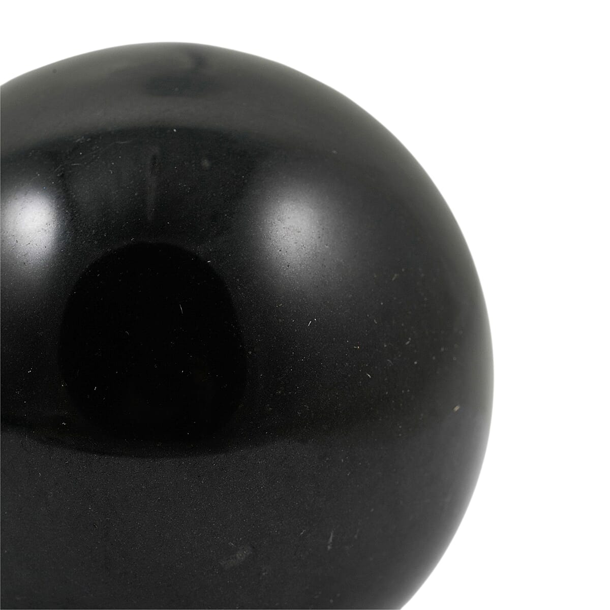 Basalt Sphere (Ball) - Medium 172ctw with Free Wooden Tripod Cobra Stand image number 1
