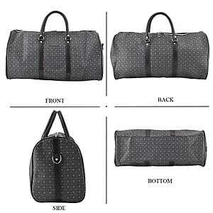 La Marey Black Duffle Travel Bag Shoulder Strap (19.69x10.24x7.87)
