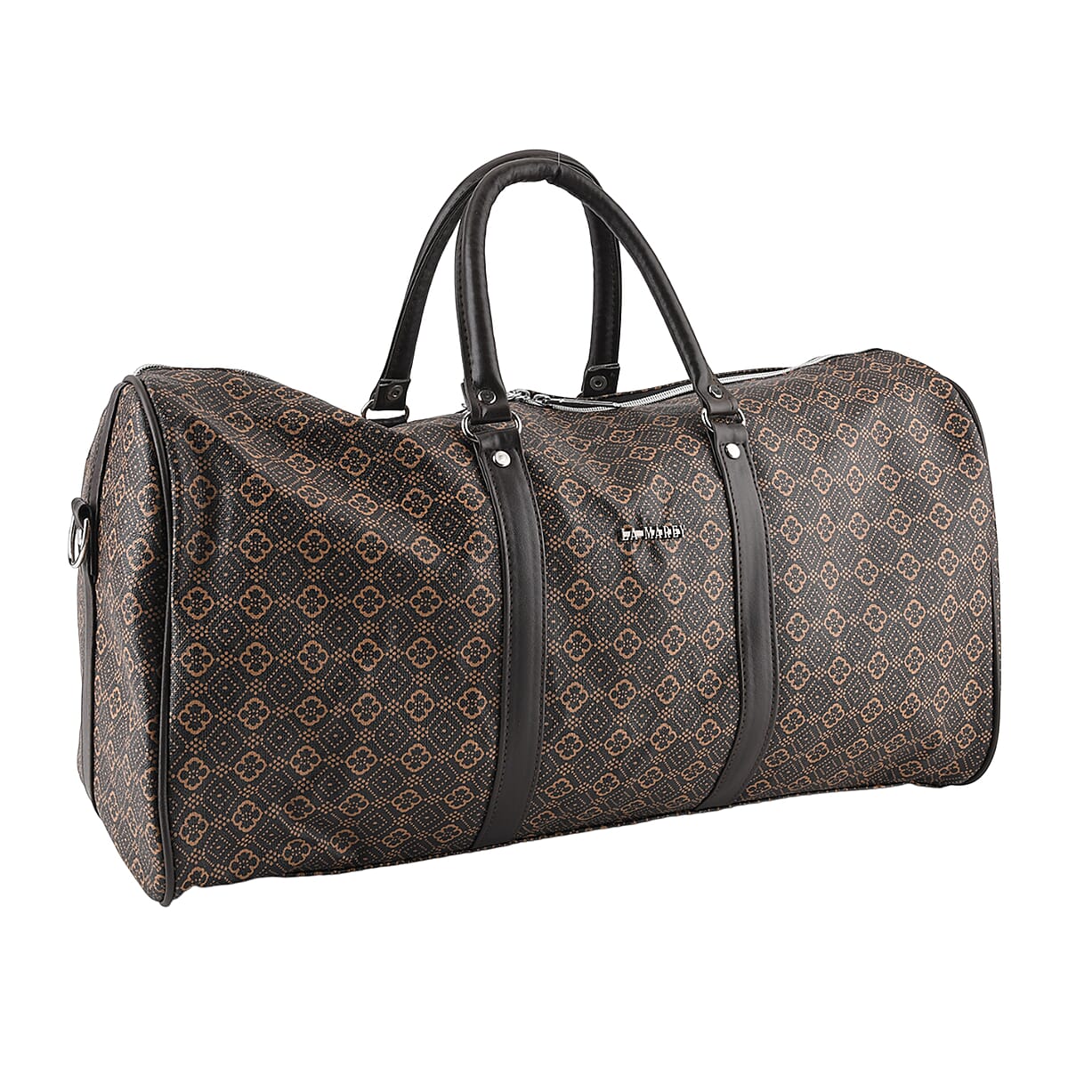 La Marey Brown Duffle Travel Bag Shoulder Strap (19.69x10.24x7.87) image number 4