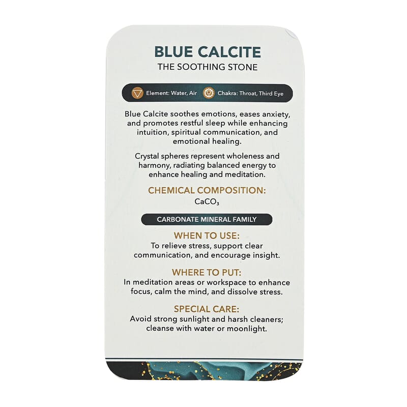 Calcite Blue Sphere (Ball) -Small 947ctw