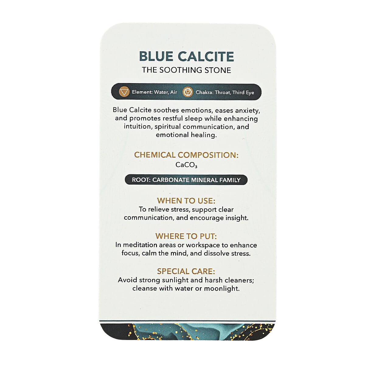 Calcite Blue Freeform -Medium 185ctw