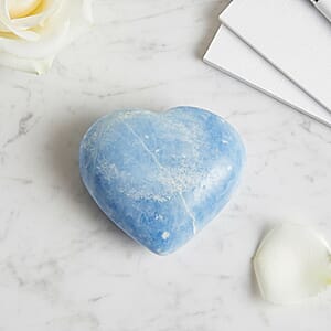 Calcite Blue Heart Shape -Medium 769ctw