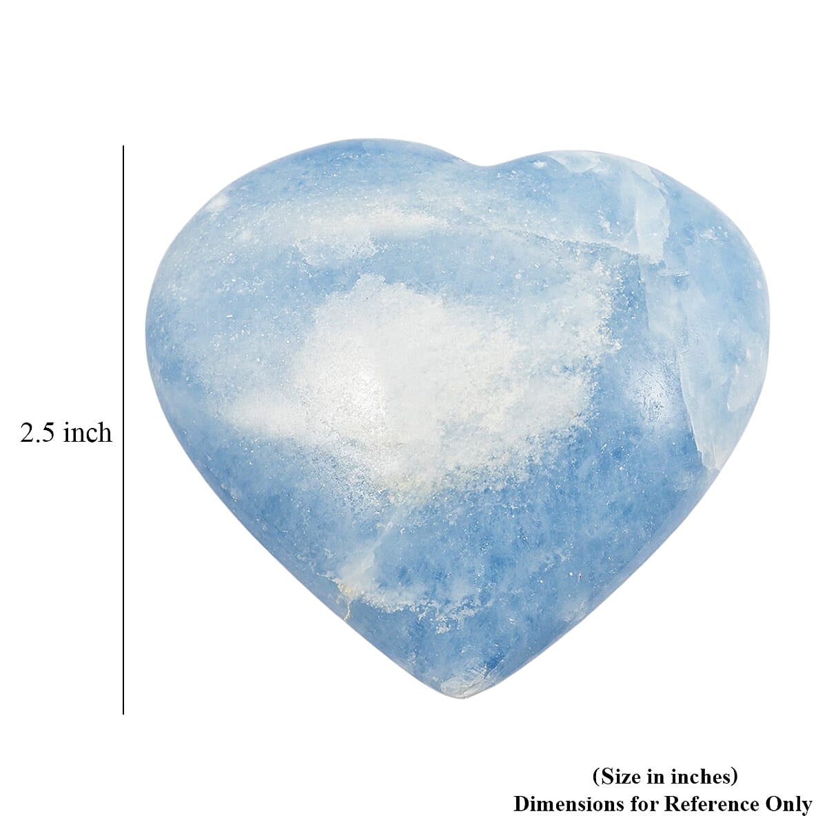 Calcite Blue Heart Shape -Medium 769ctw image number 4