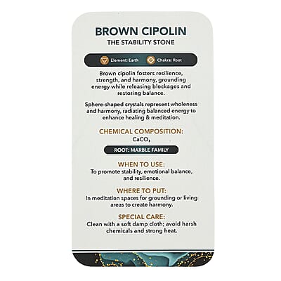 Cipolin Brown Sphere (Ball) -Medium 1608ctw
