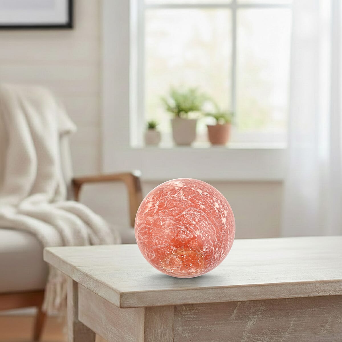 Cipolin Dark Orange Sphere (Ball) -Small 748ctw image number 1