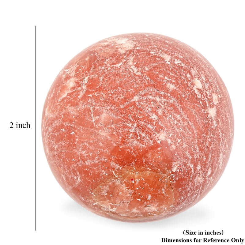 Cipolin Dark Orange Sphere (Ball) -Small 748ctw