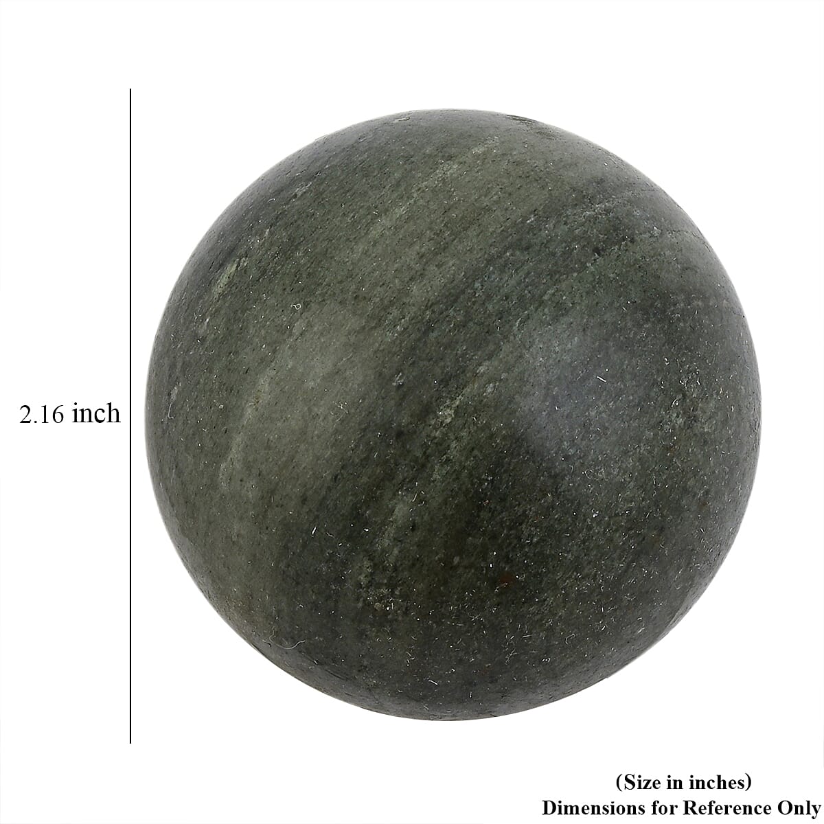 Jasper Green Sphere (Ball) -Small 991ctw with Free Wooden Tripod Cobra Stand image number 3