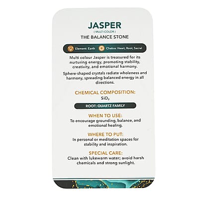 Jasper Multi Color Sphere (Ball) -Medium 1244ctw