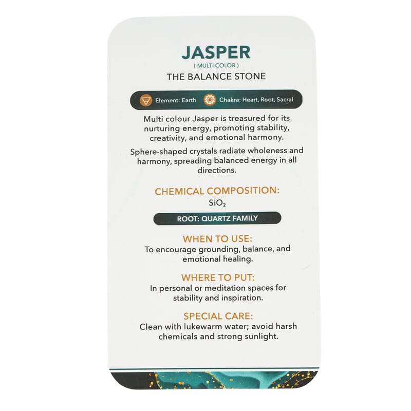 Jasper Multi Color Sphere (Ball) -Medium 1244ctw