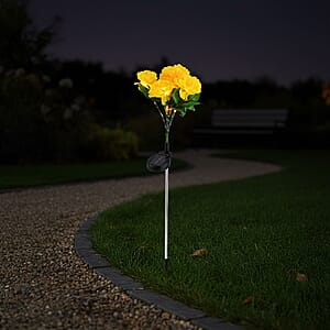 Livmore Yellow Daisy Flower Solar Lights with 7 Heads