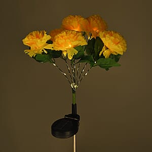 Livmore Yellow Daisy Flower Solar Lights with 7 Heads