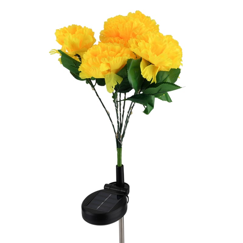 Livmore Yellow Daisy Flower Solar Lights with 7 Heads
