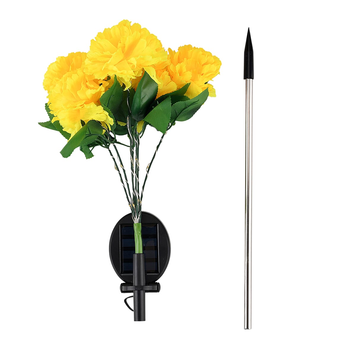 Livmore Yellow Daisy Flower Solar Lights with 7 Heads image number 5