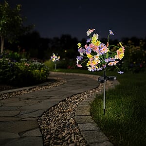 Livmore Multi Color Flower Solar Lights with 7 Heads