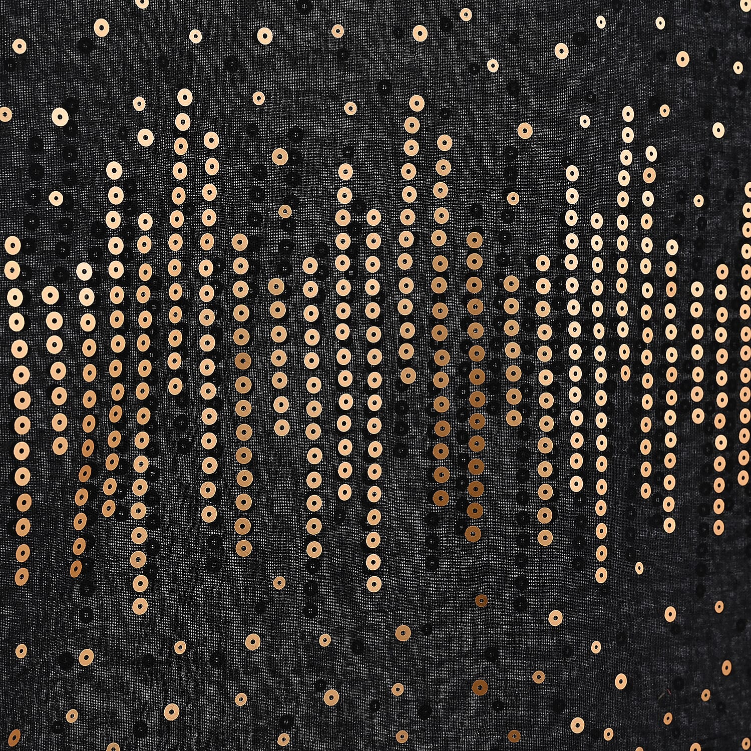 La Marey Striking Black Sequined Scarf