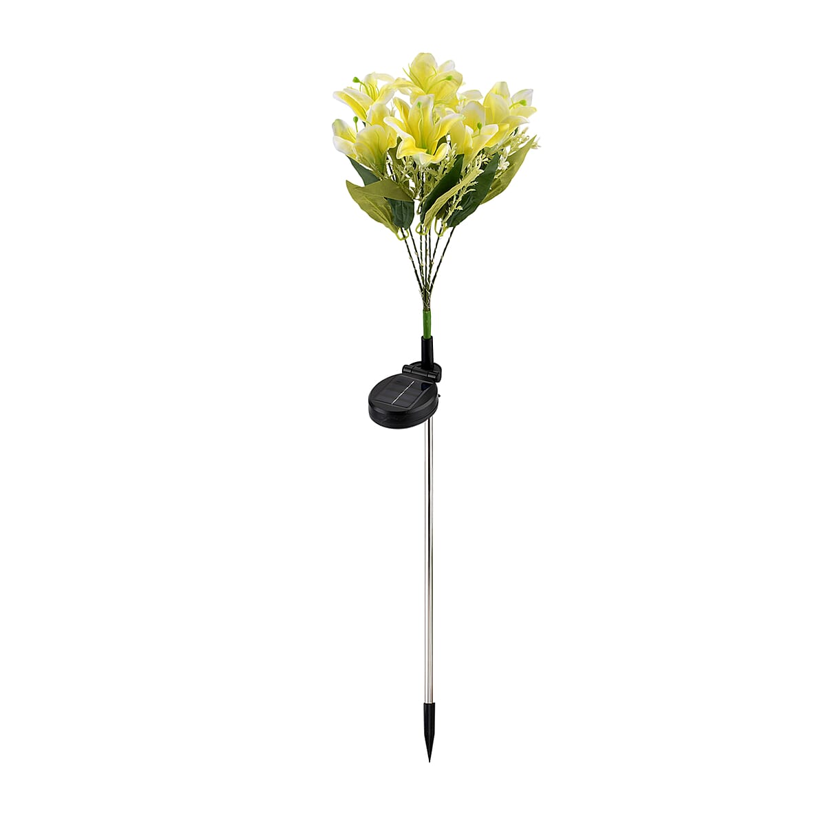 Livmore Yellow Lily Flower Solar Lights with 7 Heads image number 0