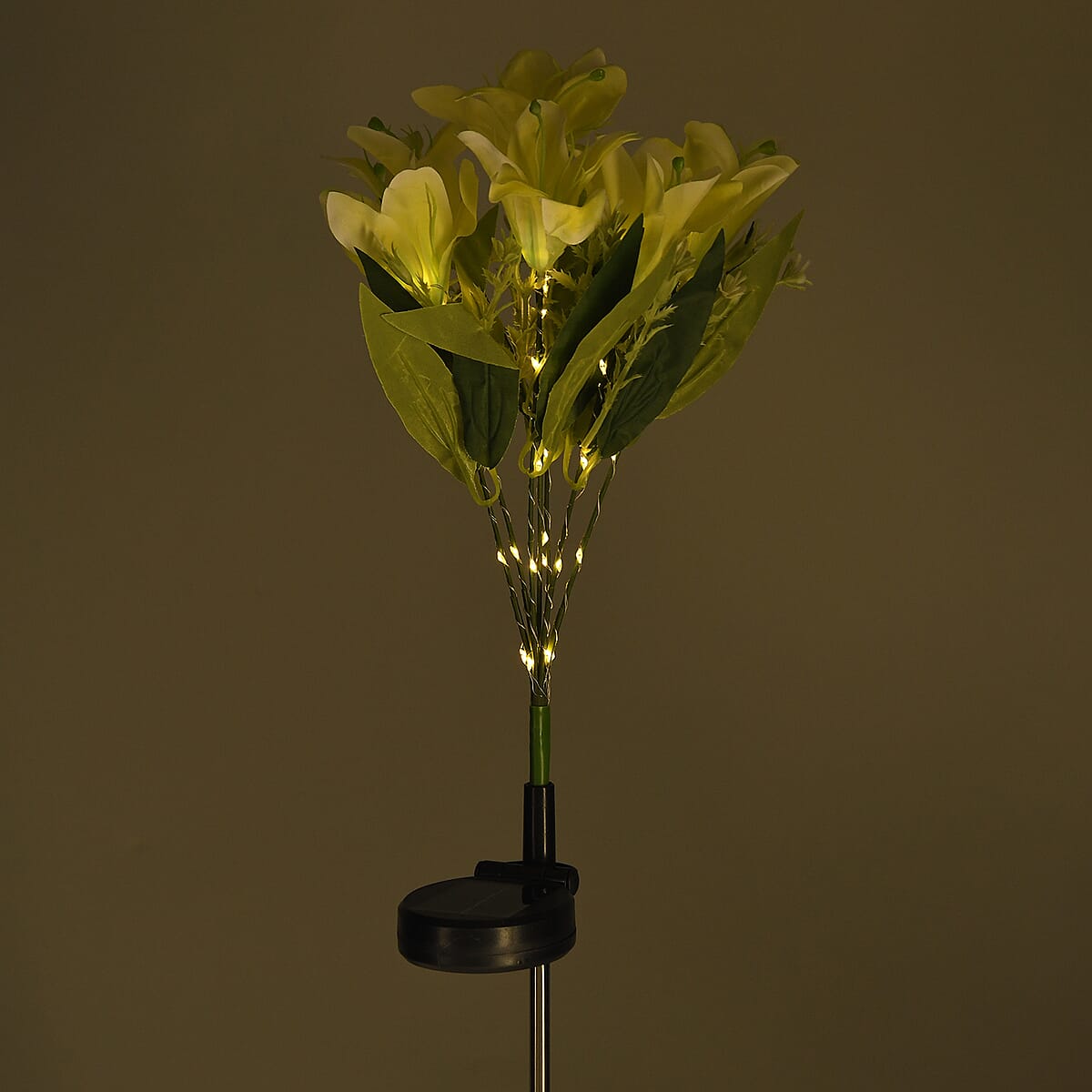 Livmore Yellow Lily Flower Solar Lights with 7 Heads image number 3