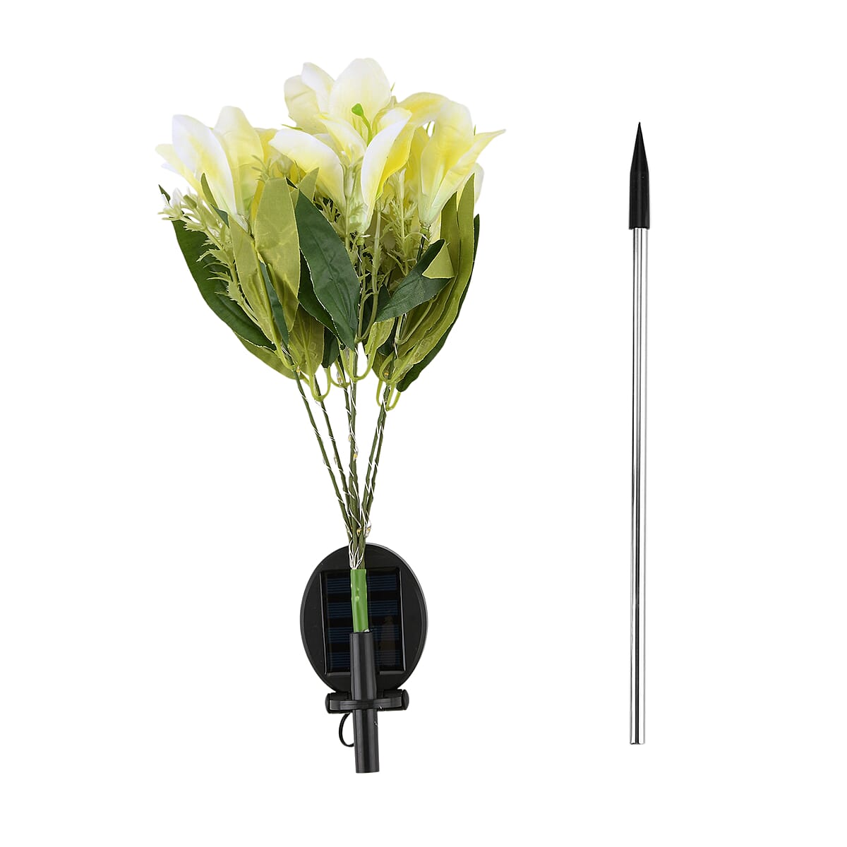 Livmore Yellow Lily Flower Solar Lights with 7 Heads image number 5