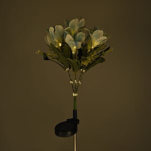 Livmore Blue Lily Flower Solar Lights with 7 Heads