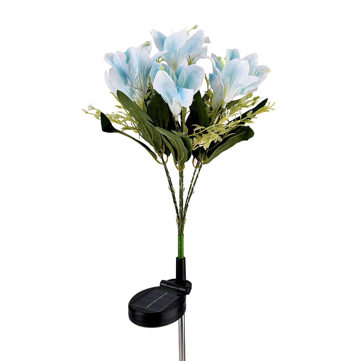 Livmore Blue Lily Flower Solar Lights with 7 Heads image number 4
