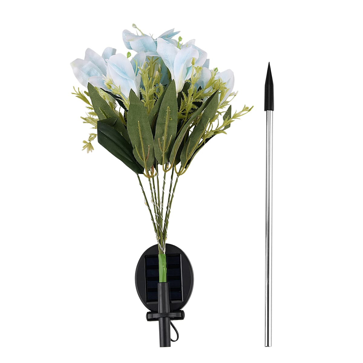 Livmore Blue Lily Flower Solar Lights with 7 Heads image number 5
