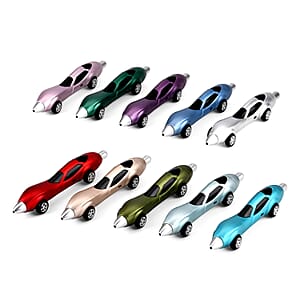 Livmore Set of 10 Multi Color Car Shaped Pen