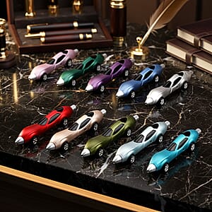 Livmore Set of 10 Multi Color Car Shaped Pen