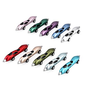 Livmore Set of 10 Multi Color Car Shaped Pen