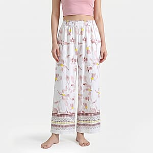La Marey Gray Placement Print Pajama Pants - One Size Fits Most