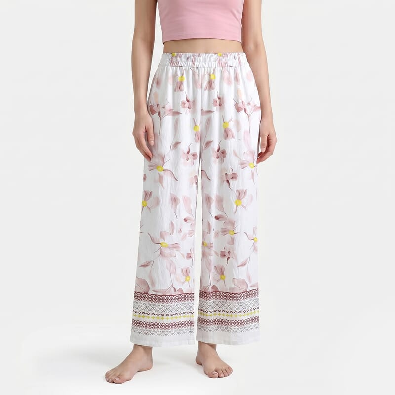 La Marey Gray Breezy Printed Pants - One Size Fits Most