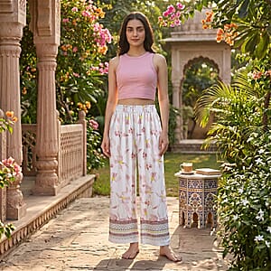 La Marey Gray Placement Print Pajama Pants - One Size Fits Most