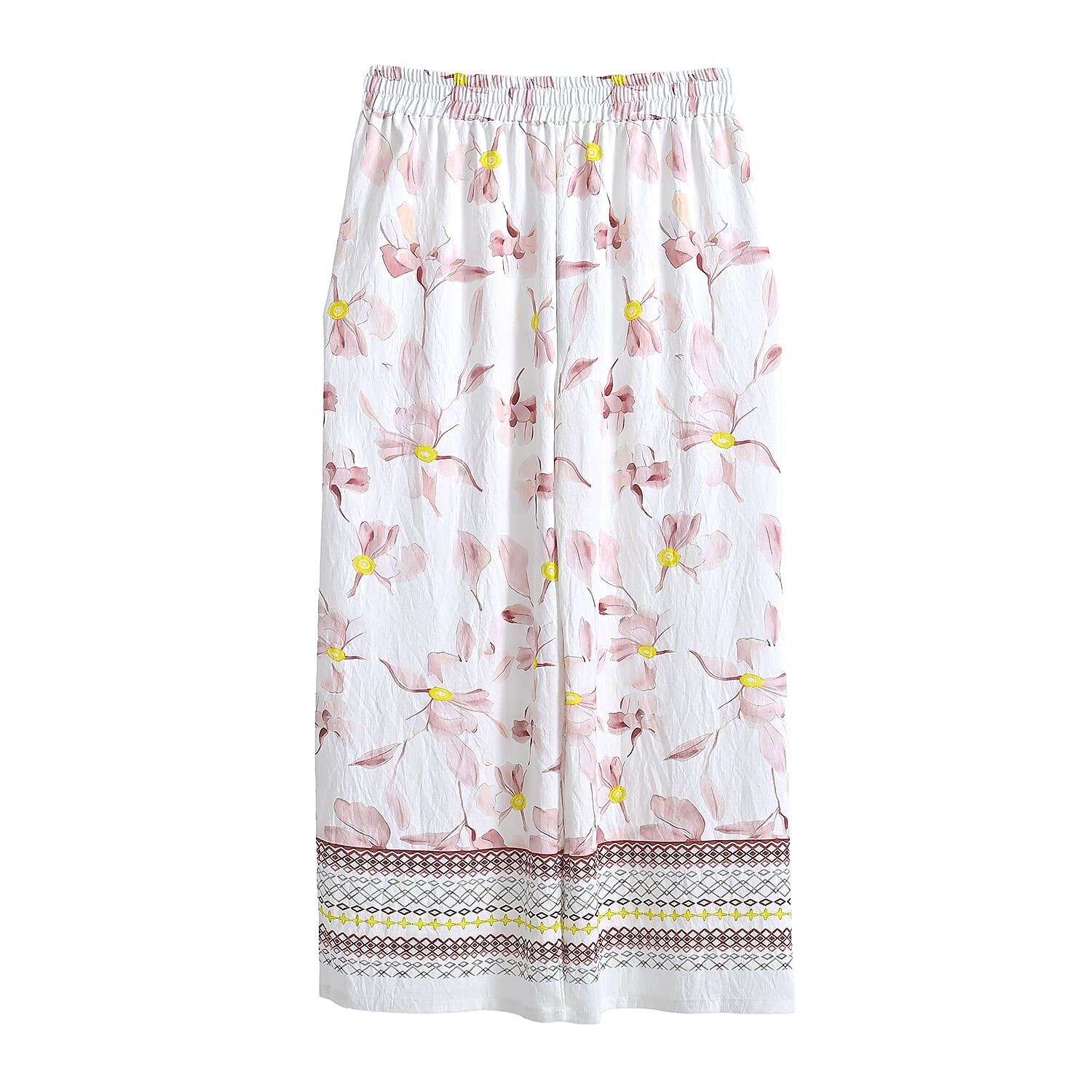La Marey Gray Breezy Printed Pants - One Size Fits Most