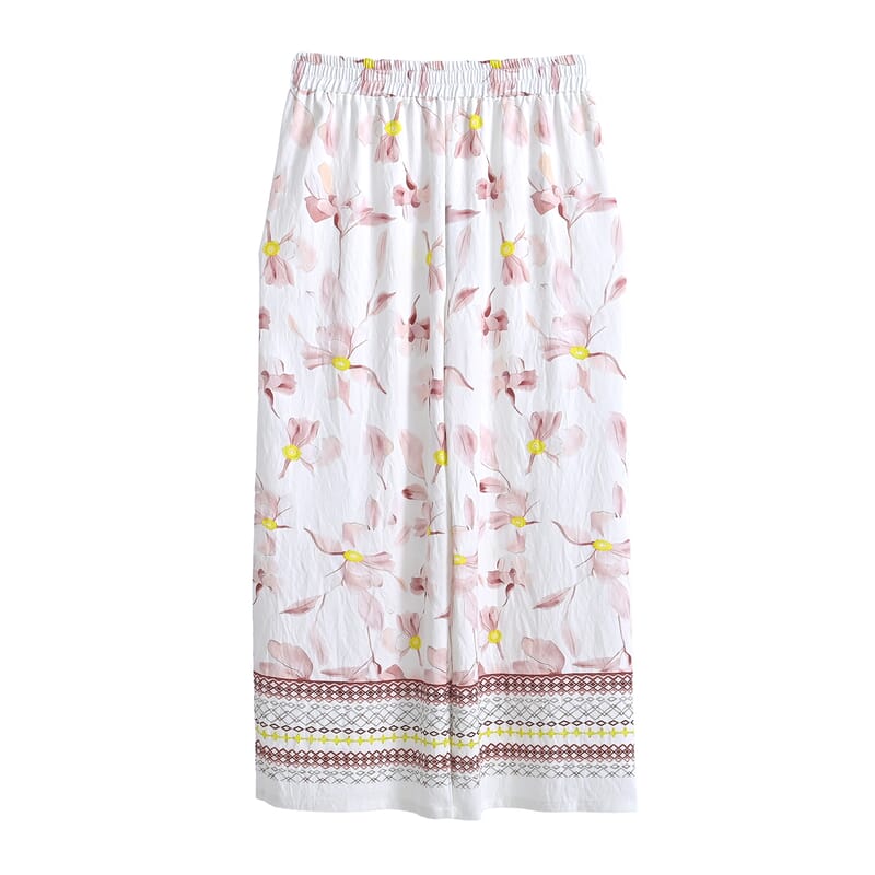 La Marey Gray Breezy Printed Pants - One Size Fits Most