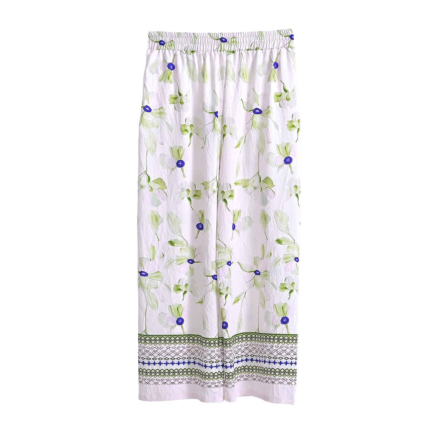 La Marey Green Breezy Printed Pants - One Size Fits Most