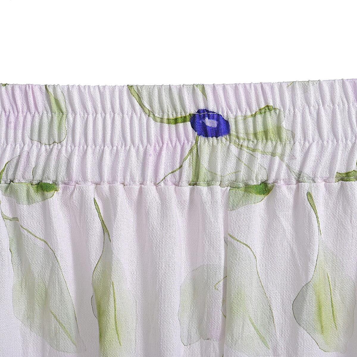 La Marey Green Breezy Printed Pants - One Size Fits Most image number 3