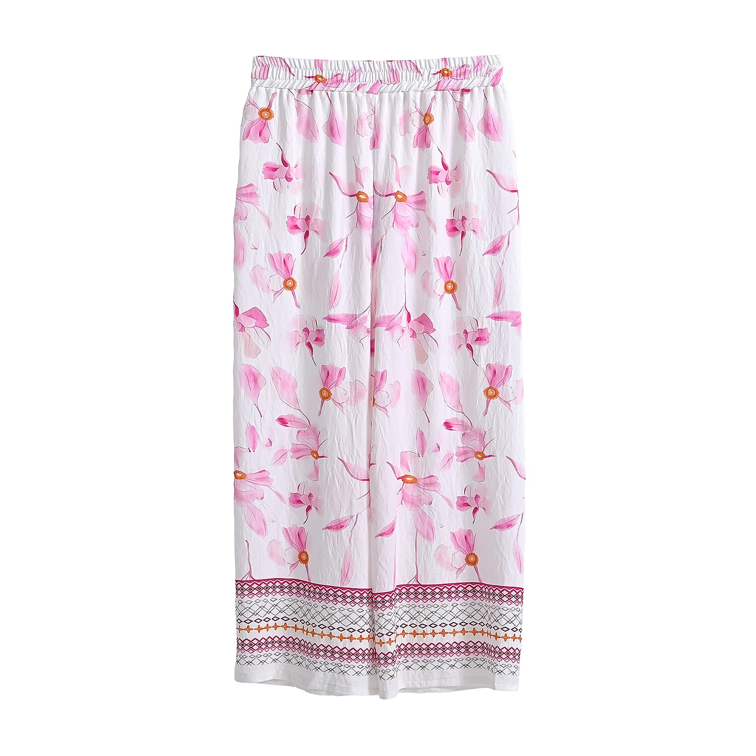 La Marey Pink Breezy Printed Pants - One Size Fits Most