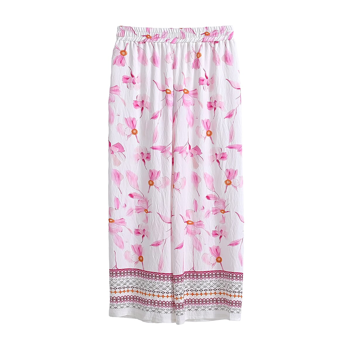 La Marey Pink Breezy Printed Pants - One Size Fits Most image number 2