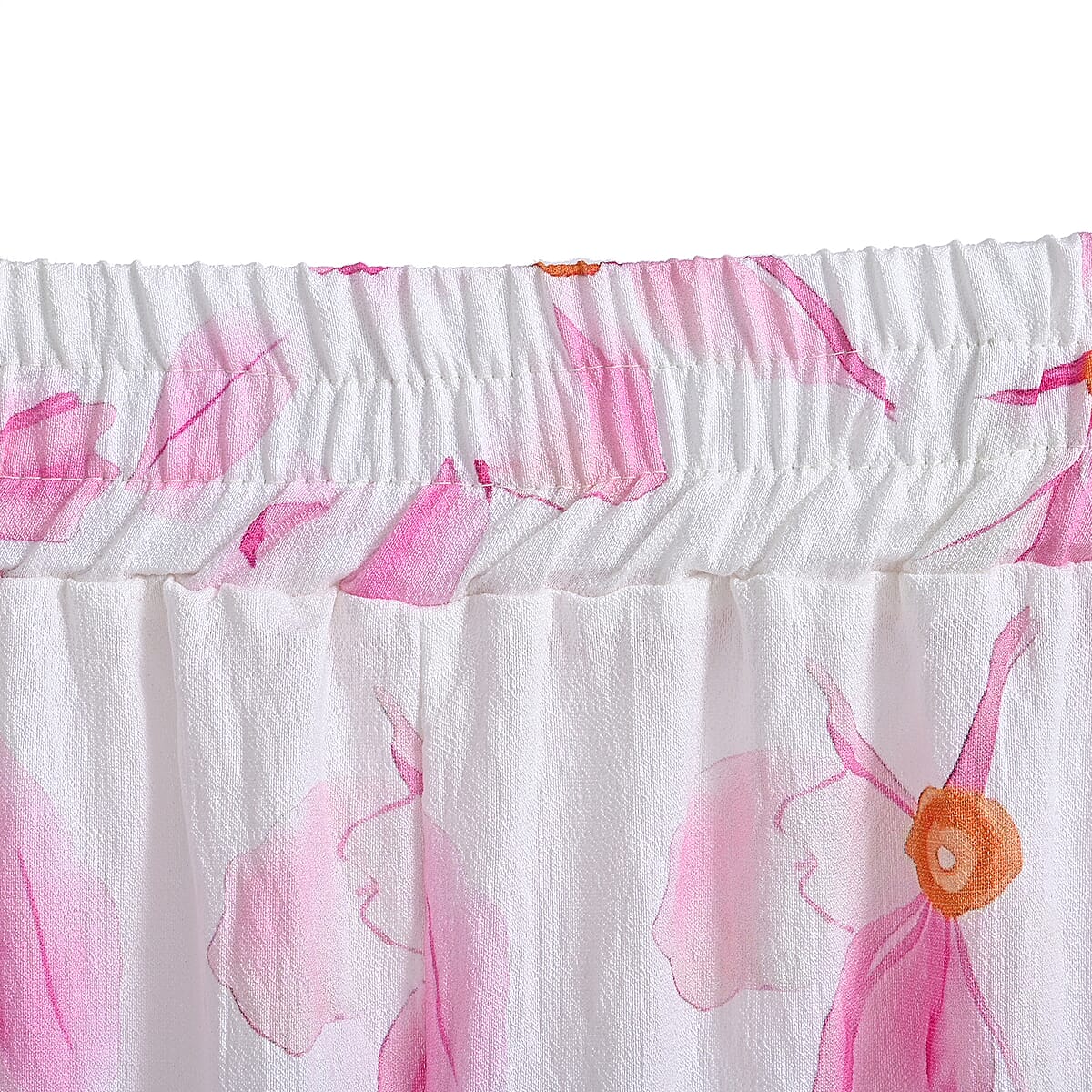 La Marey Pink Breezy Printed Pants - One Size Fits Most image number 3