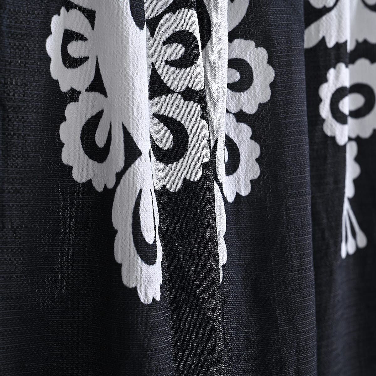 La Marey Black Breezy Printed Pants - One Size Fits Most image number 4