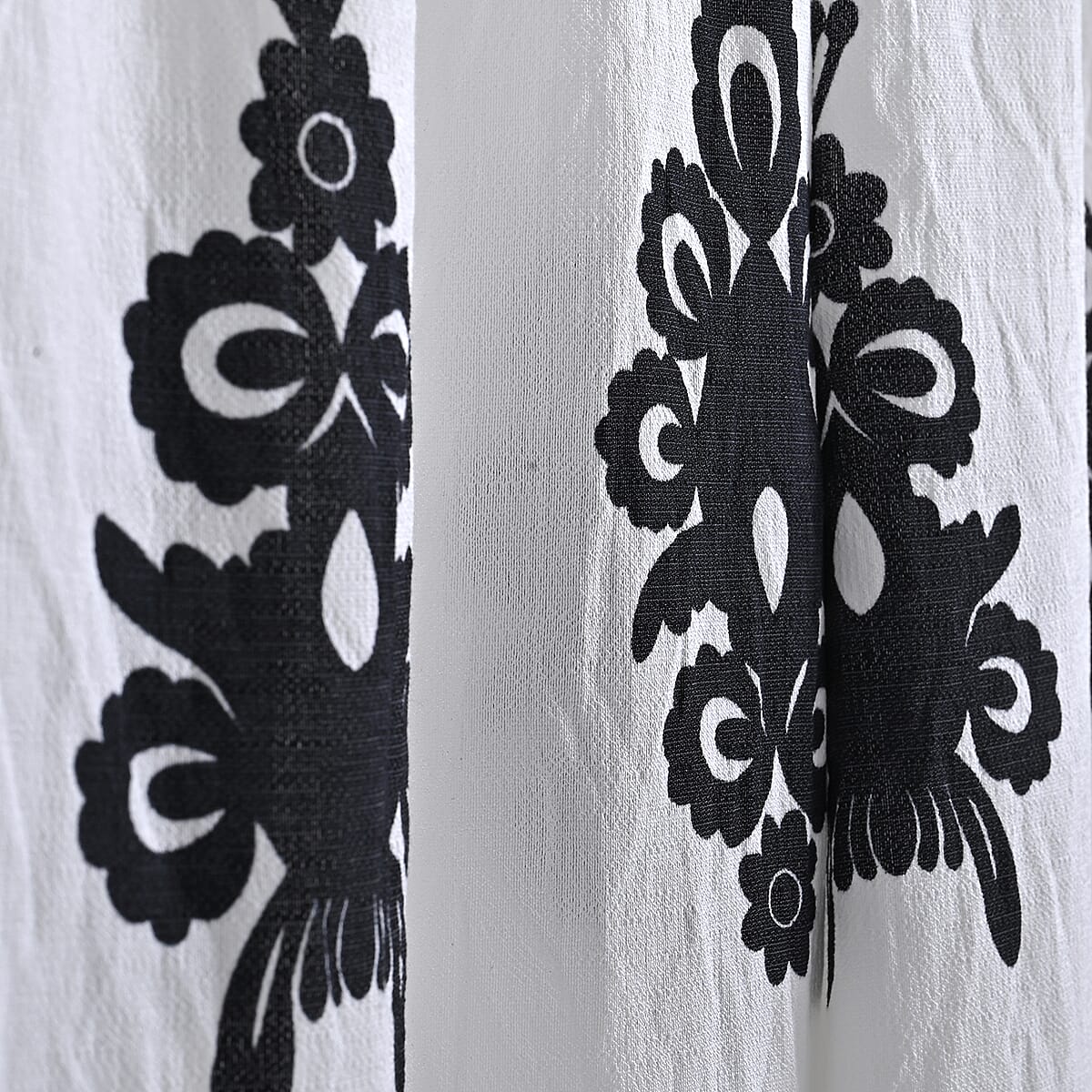 La Marey White Breezy Printed Pants - One Size Fits Most image number 4