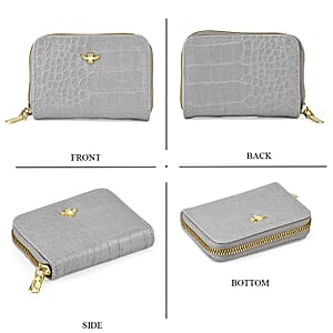 La Marey Red Faux Leather 4-pieces RFID Card Bag