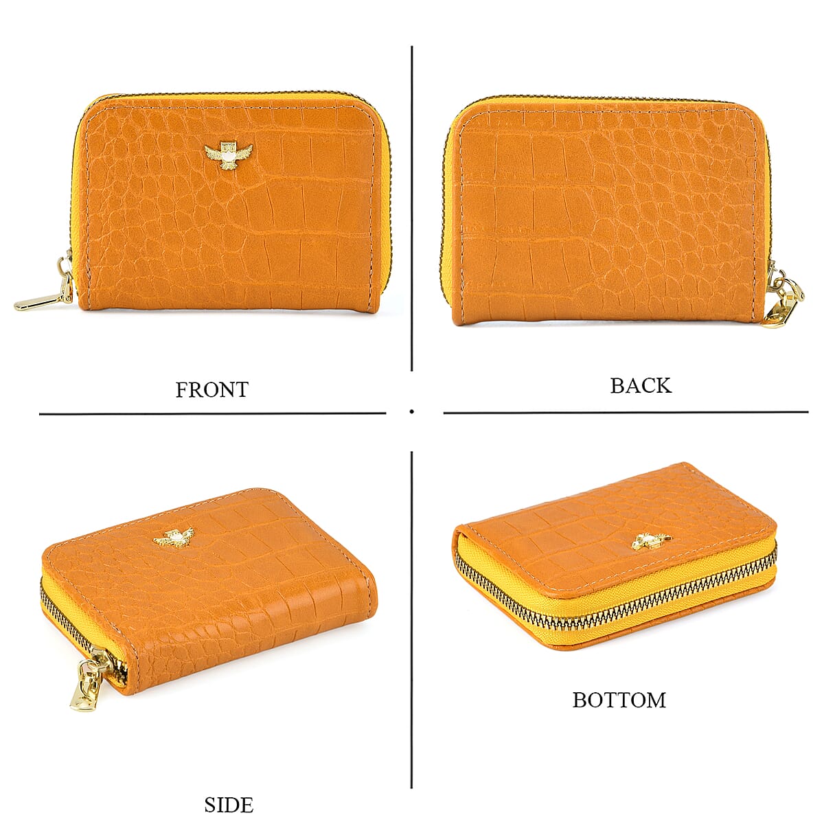 La Marey Red Faux Leather 4-pieces RFID Card Bag image number 2