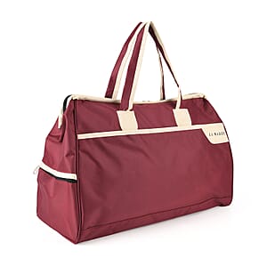La Marey Red Oxford Cloth Travel Duffle Bag