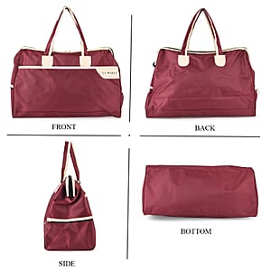 La Marey Red Oxford Cloth Travel Duffle Bag