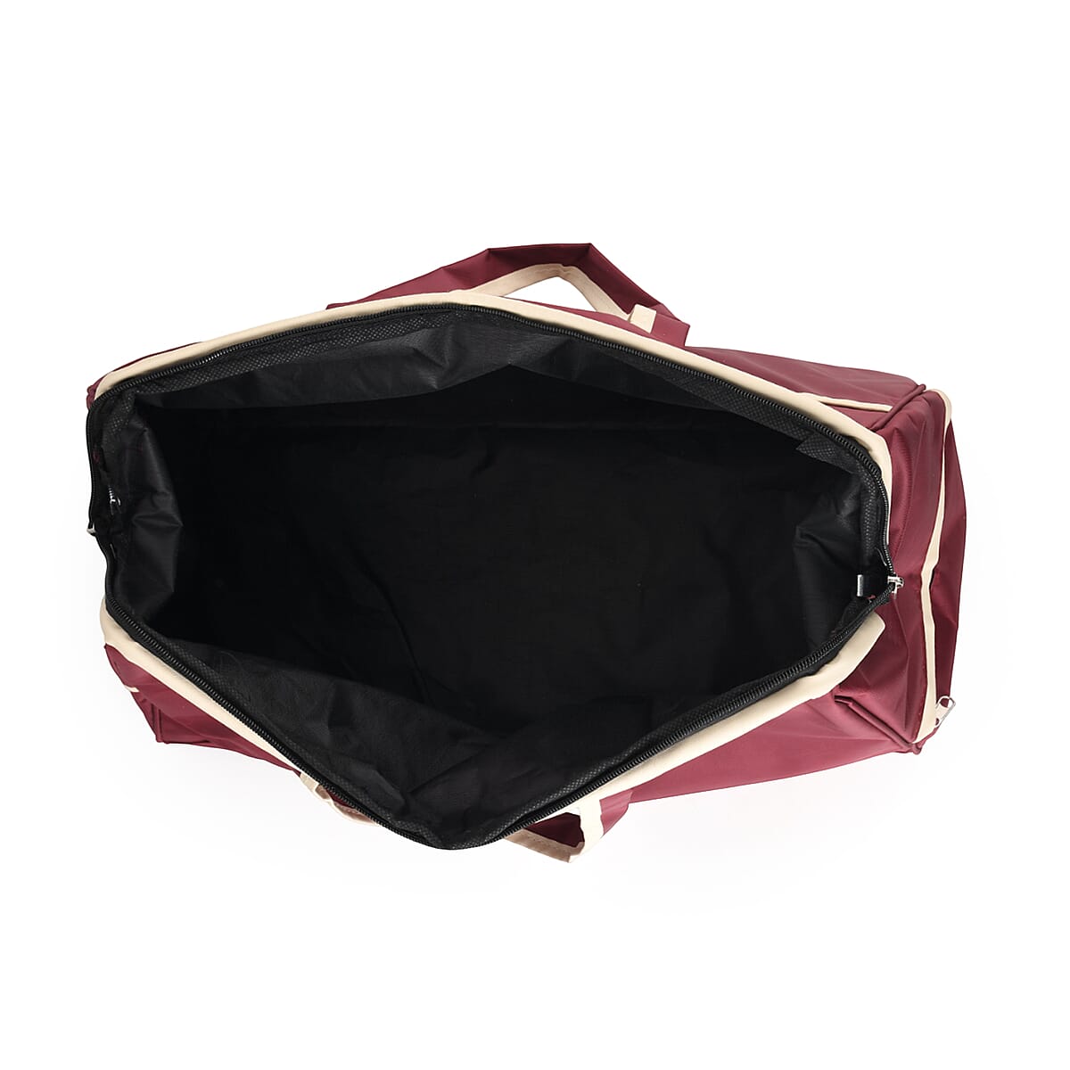 La Marey Red Oxford Cloth Travel Duffle Bag image number 2